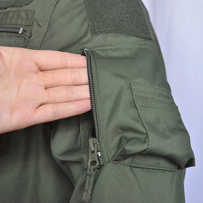 Set de Vêtements Tactiques BDU - Chemise et Pantalon Camouflage pour Entraînement en Plein Air, Randonnée, Chasse, Airsoft, Sniper, Combat, Ghillie Suit - BLACKBEARD OUTDOOR INDUSTRIES