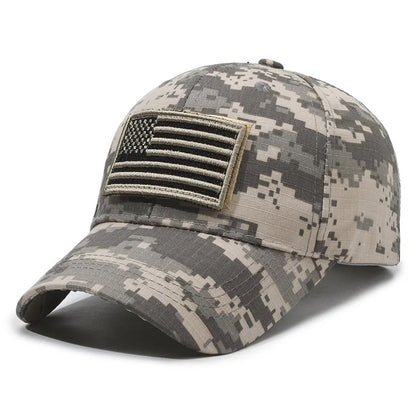 Casquette Baseball Drapeau Américain Brodé – Camouflage Respirante Unisexe | 14 Coloris - BLACKBEARD OUTDOOR INDUSTRIES