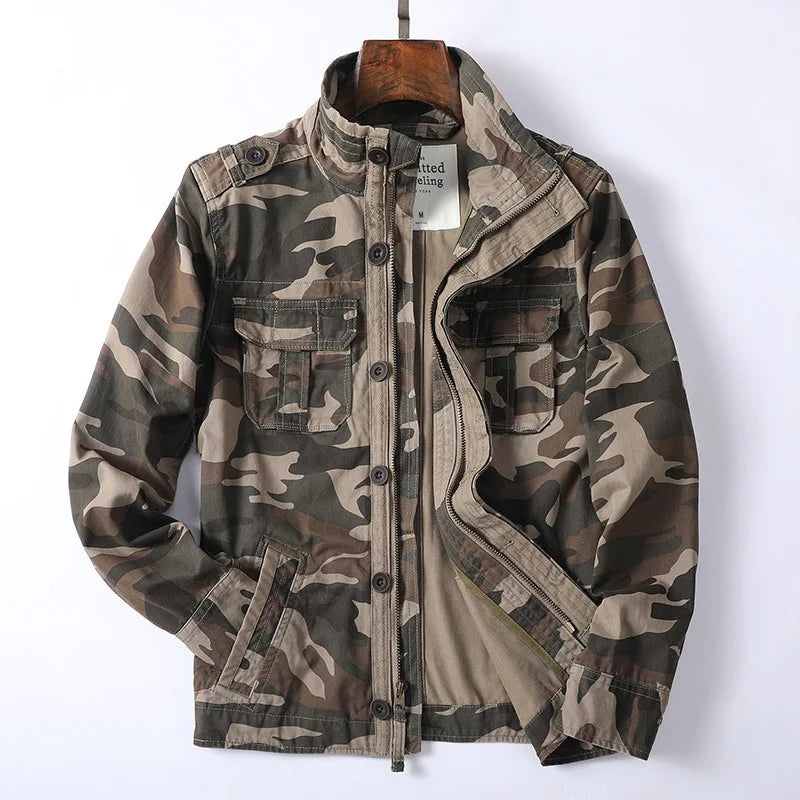Veste Cargo en Denim pour Homme - Style Rétro avec Poches Multiples BLACKBEARD OUTDOOR INDUSTRIES