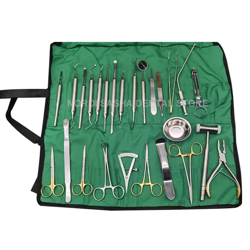 Kit Chirurgical d'Implant Dentaire – 26 Pièces, Instruments de Qualité Supérieure pour Chirurgie Dentaire - BLACKBEARD OUTDOOR INDUSTRIES