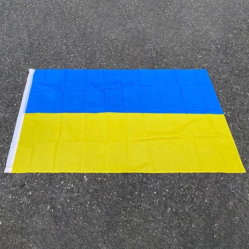 Drapeau Présidentiel Ukrainien – 90x150 cm – Bannière de l'Ukraine – Décoration Intérieure – 100% Polyester BLACKBEARD OUTDOOR INDUSTRIES