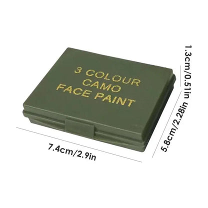 Peinture de Camouflage Visage 3 Couleurs – Huile Tactique Chasse, Airsoft & Militaire