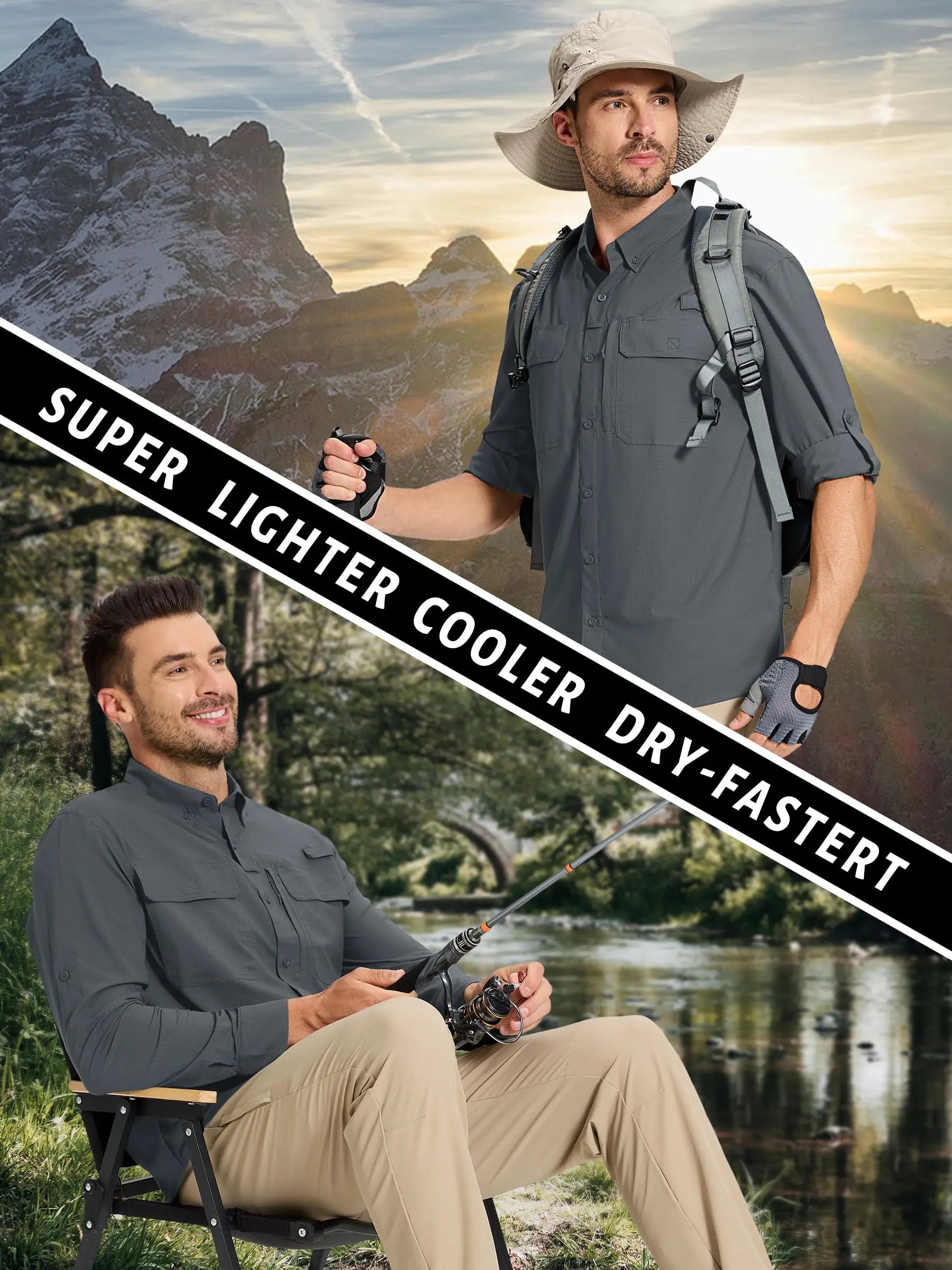 Chemise Tactique Homme TACVASEN ST144 – UPF 50+ Manches Longues | Séchage Rapide | Respirante | Multi-poches - BLACKBEARD OUTDOOR INDUSTRIES