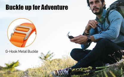 Alpine Loop Bracelet pour Samsung Galaxy Watch Ultra 47mm – Bracelet Sport en Nylon avec Boucle en Titane BLACKBEARD OUTDOOR INDUSTRIES