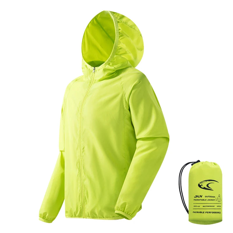 Veste coupe-vent femme UPF 50+ déperlante et pliable, randonnée