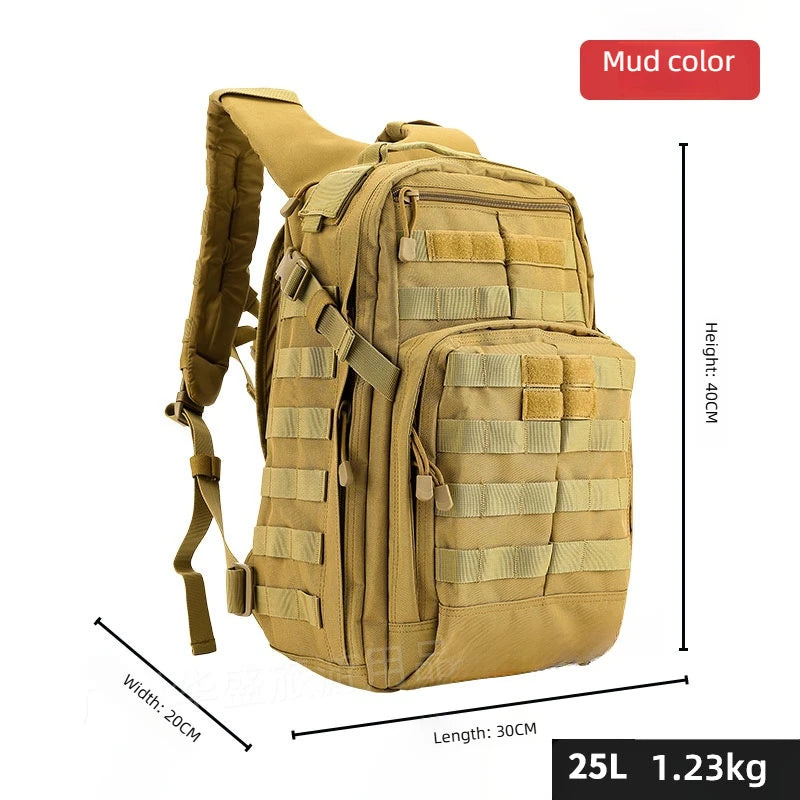 Sac à dos tactique 25 L BS208 en toile Oxford