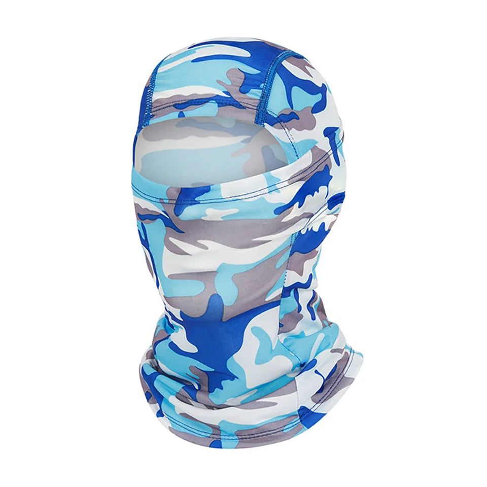 Cagoule anti-UV vélo et moto, masque visage et cou