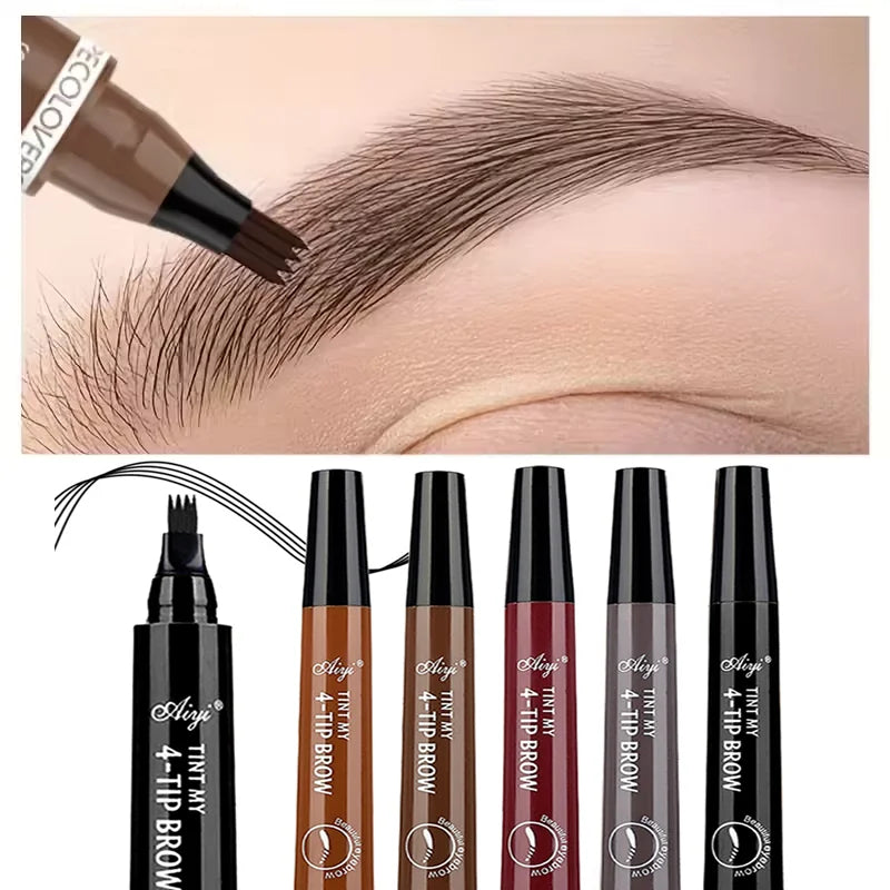 4 fork microblading eyebrow pencil waterproof eyebrow pencil natural long-lasting eyebrow makeup five colors BLACKBEARD OUTDOOR INDUSTRIES