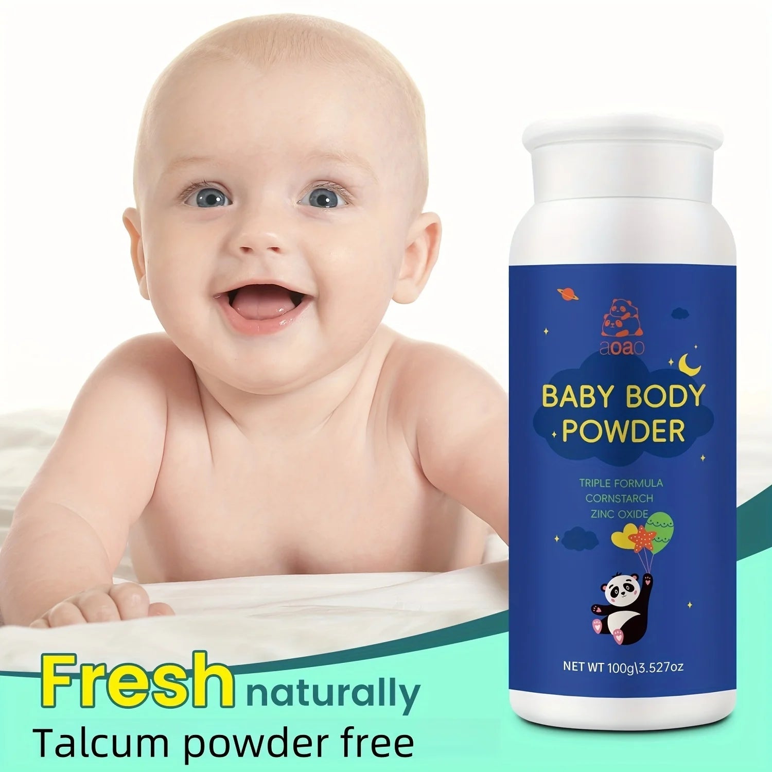 Poudre pour Bébé Sans Talc, Absence d'Armoise et de Camomille - Parfum Frais et Propre - Format 100g BLACKBEARD OUTDOOR INDUSTRIES