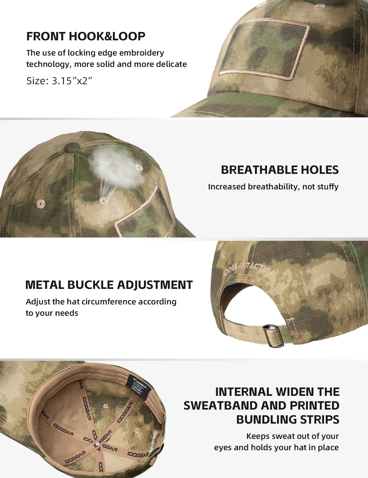 Casquette tactique IDOGEAR respirante waterproof - BLACKBEARD OUTDOOR INDUSTRIES