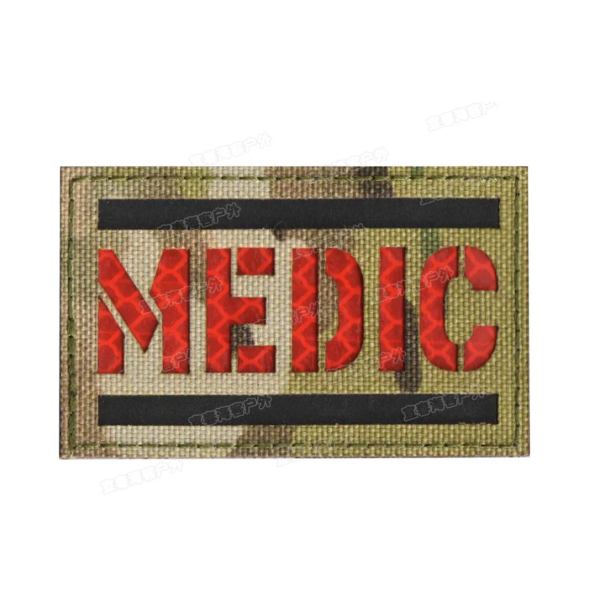 MEDIC Embroidered Patch IR Reflective Glow in Dark Tactical Military Patches Medical MED EMT PARAMEDIC Emblem PVC Rubber Badges - BLACKBEARD OUTDOOR INDUSTRIES