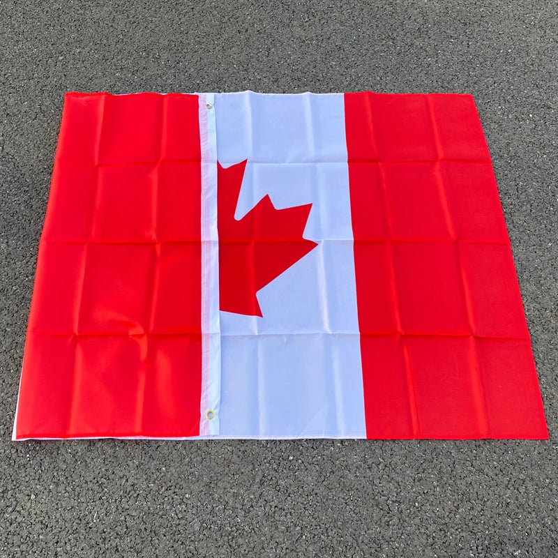 Drapeau du Canada 90x150 cm – Bannière en Polyester (Intérieur et Extérieur) BLACKBEARD OUTDOOR INDUSTRIES