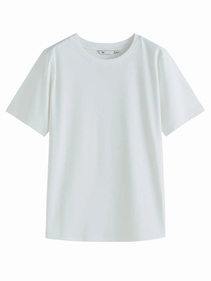 T-shirt Femme 100% Coton FSLE | Col Rond | Manches Courtes | Blanc ou Noir | Été & Printemps - BLACKBEARD OUTDOOR INDUSTRIES