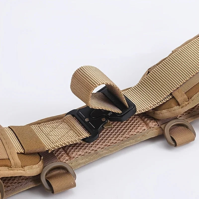 Ceinture Tactique MOLLE Dégagement Rapide – Ajustable Outdoor Combat & CS