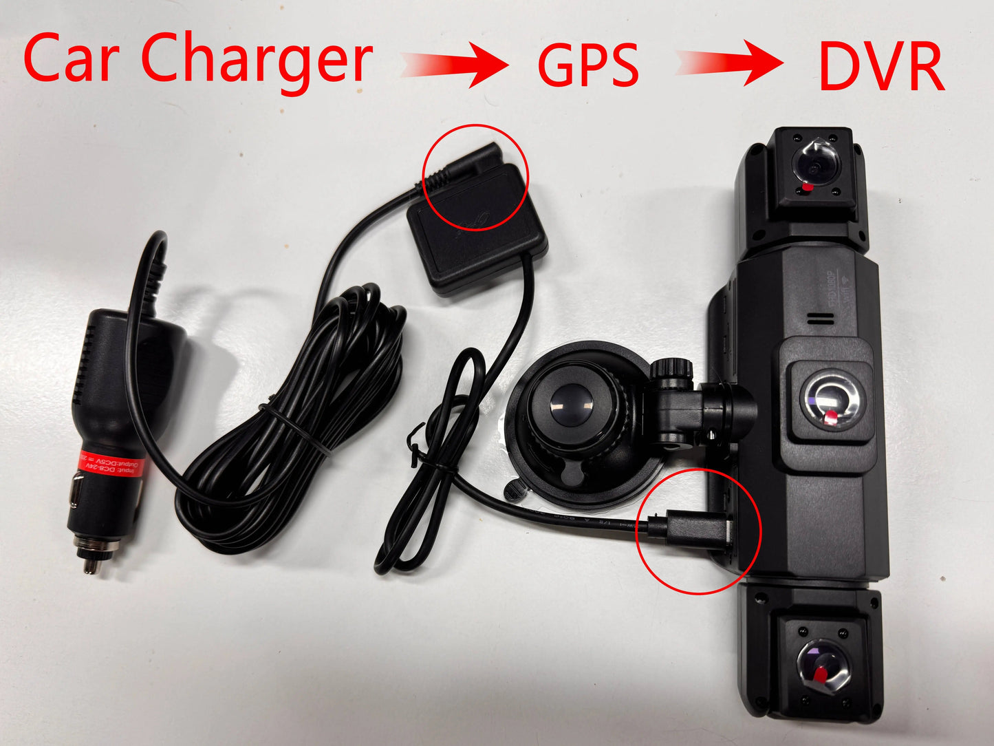 📷 Caméra Voiture 4 Canaux 1080P – GMAIPOP DVR avec Vision Nocturne, WiFi & Enregistrement 360° Ma boutique