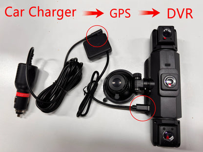 📷 Caméra Voiture 4 Canaux 1080P – GMAIPOP DVR avec Vision Nocturne, WiFi & Enregistrement 360° Ma boutique