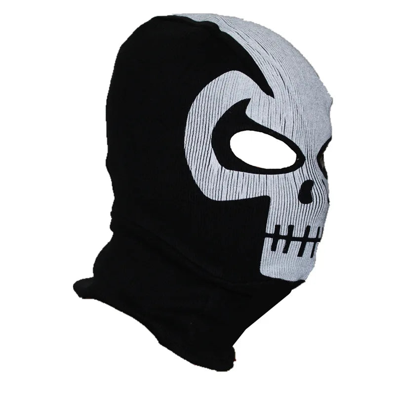 Cagoule Balaclava 100% Coton Ghost Skull – Masque Intégral Visage & Cou – Ski, Vélo, Airsoft – 26 Coloris