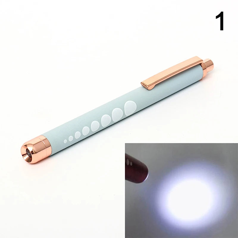 Stylo-Lampe Médical LED – Lampe de Poche Mini Infirmier & Médecin Lumière Blanche/Jaune