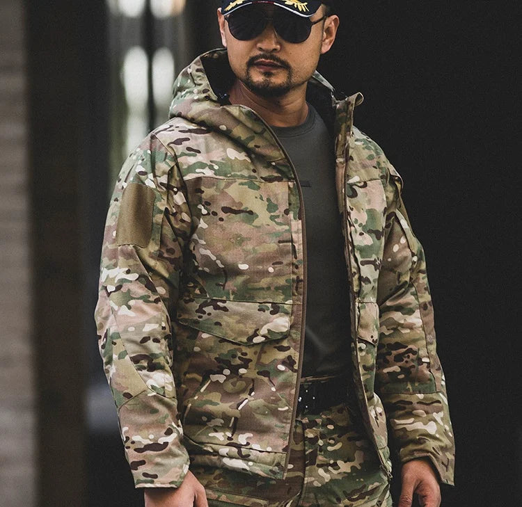 Veste M65 Tactique Chauffante pour Homme – Hiver, Coupe-Vent, Imperméable, Camouflage - BLACKBEARD OUTDOOR INDUSTRIES