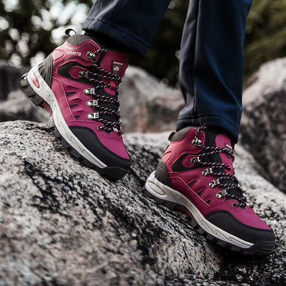 Chaussures de randonnée imperméables homme et femme, montantes
