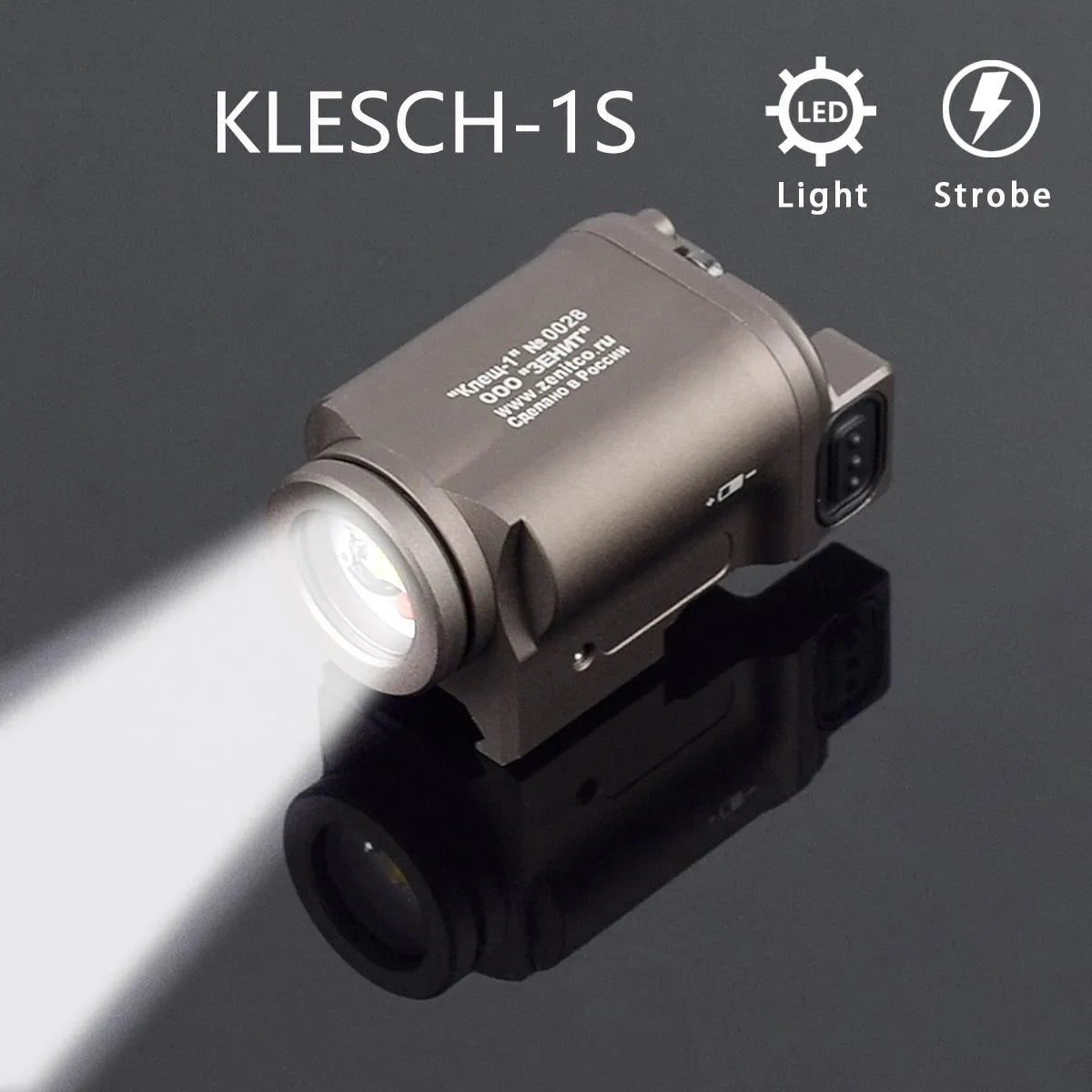 Lampe tactique LED pour rail Picatinny 20 mm – AK-SD et KLESCH