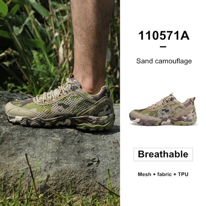 Chaussures Randonnée HUMTTO Homme – Cuir Véritable Montantes Antidérapantes