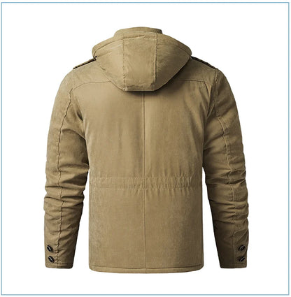 Parka Homme Hiver Chaude – LZLLTT Avec Capuche Amovible | Doublure Polaire | Multipoches | -30°C à +5°C - BLACKBEARD OUTDOOR INDUSTRIES