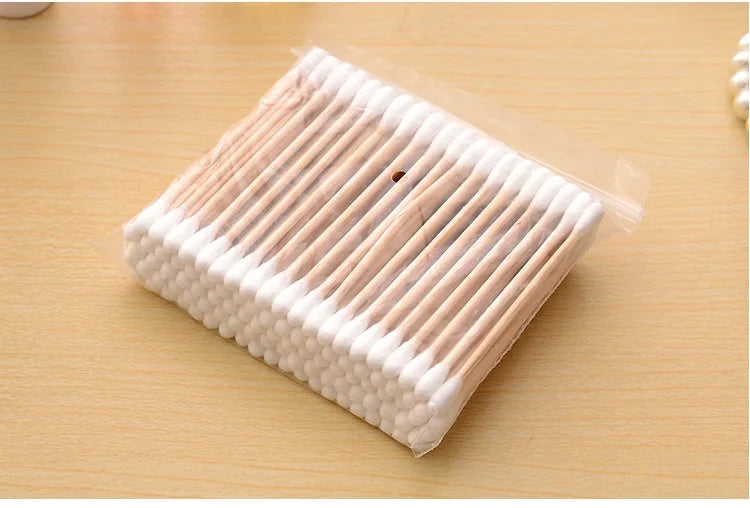 Coton-Tiges Double Têtes – Bâtonnets en Bois avec Embouts en Coton Pur – Nettoyage Nez, Oreilles & Soins Beauté - BLACKBEARD OUTDOOR INDUSTRIES