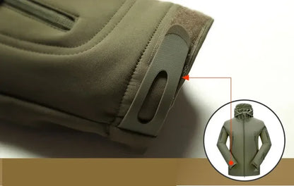 Veste Tactique Homme Softshell Techwear Coupe-Vent | Imperméable | Respirante | Polaire Intérieure | Capuche | 4 Saisons - BLACKBEARD OUTDOOR INDUSTRIES