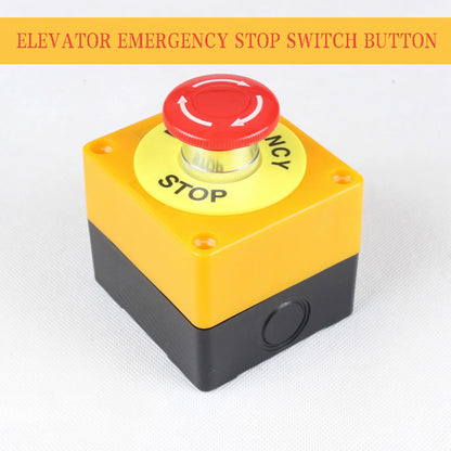 Bouton d’Arrêt d’Urgence 660V 10A Étanche — Champignon Rouge avec Capot Anti-Pluie - BLACKBEARD OUTDOOR INDUSTRIES