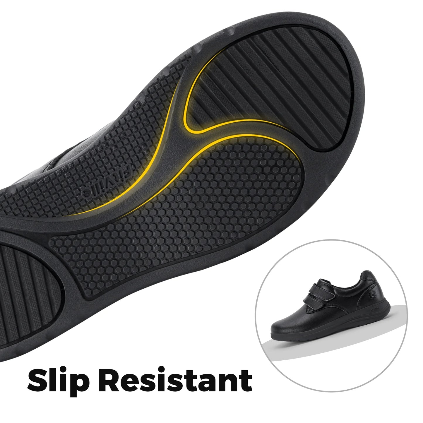 Chaussures FitVille Femme Larges – Pieds Diabétiques, Enflés, Soutien Voûte Plantaire, Imperméables