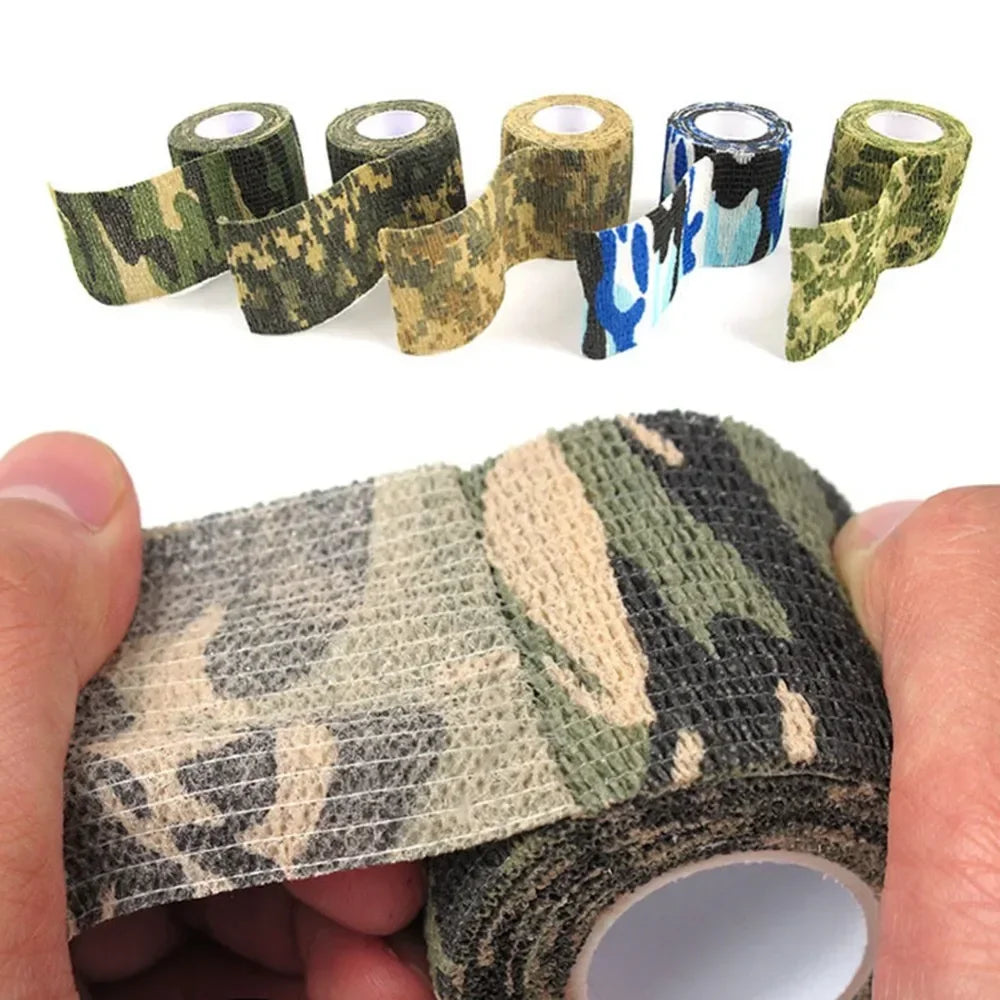 Ruban de Camouflage Extérieur 5 cm x 4,5 m – Bande Adhésive Auto-adhésive Imperméable pour Chasse, Tir et Outdoor Ma boutique