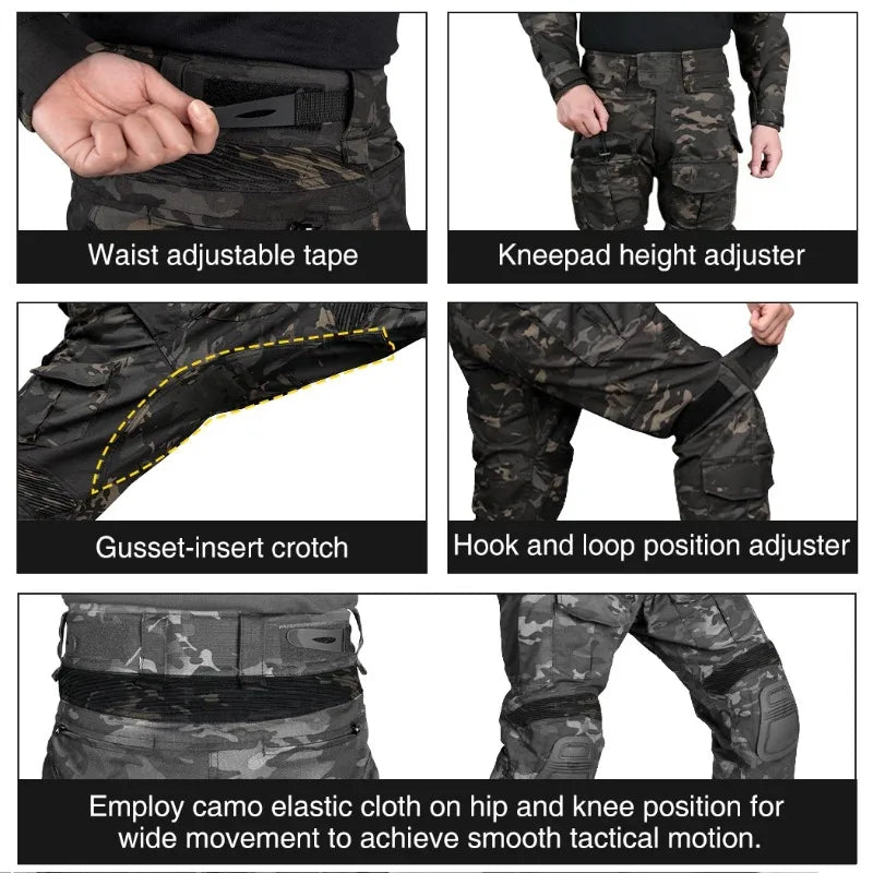Uniforme Tactique IDOGEAR Gen3 Combat BDU avec Protections Coudes et Genoux - BLACKBEARD OUTDOOR INDUSTRIES