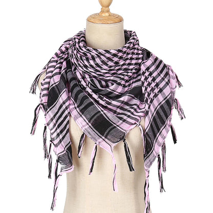 Shemagh Keffiyeh Tactique Désert – Écharpe Tête & Cou Unisexe 98x98 cm Polyester