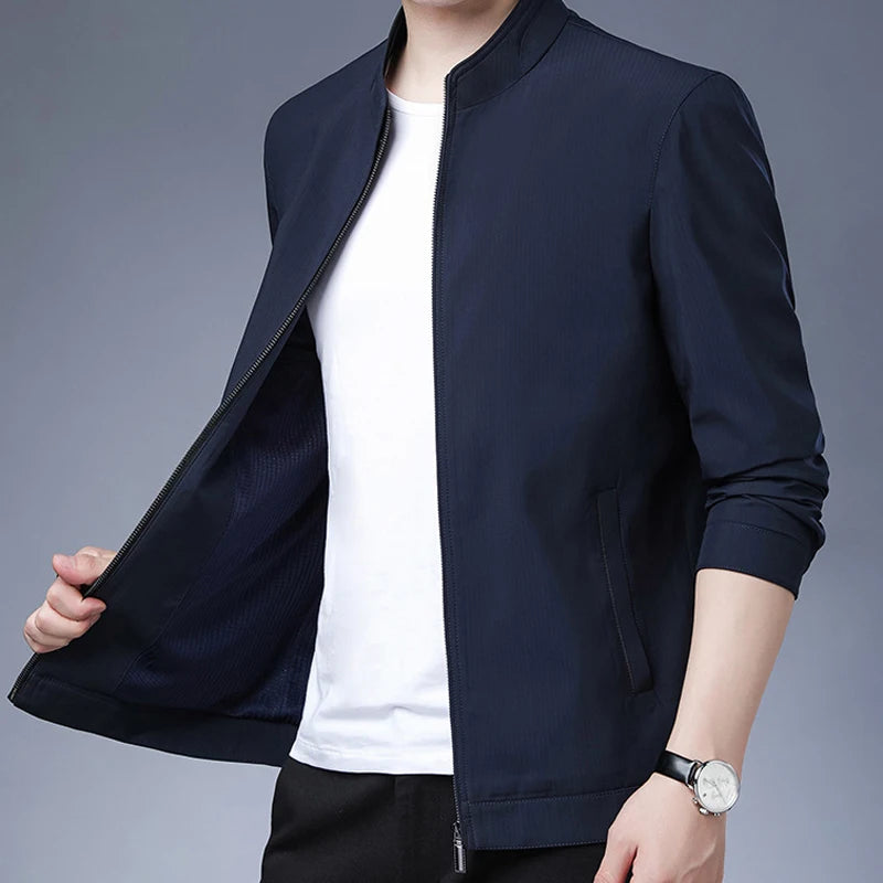 Veste Blazer Homme Business Casual – Coupe Ample, Col Rabattu, Fermeture Éclair | Printemps Été - BLACKBEARD OUTDOOR INDUSTRIES