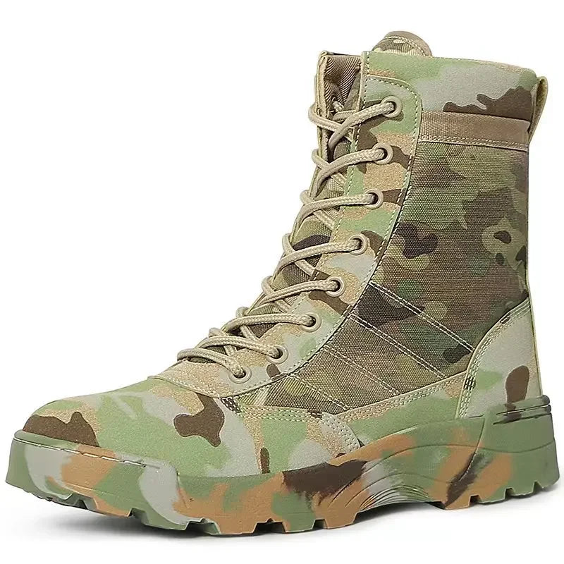 Bottes Tactiques Militaires Homme – Style Armée / Combat – Bottines de Sécurité Désert Résistantes - BLACKBEARD OUTDOOR INDUSTRIES