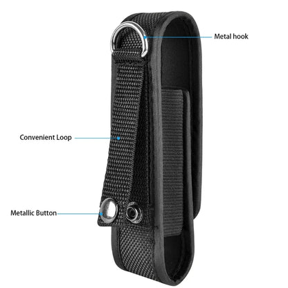Pochette porte-lampe torche à la ceinture en nylon