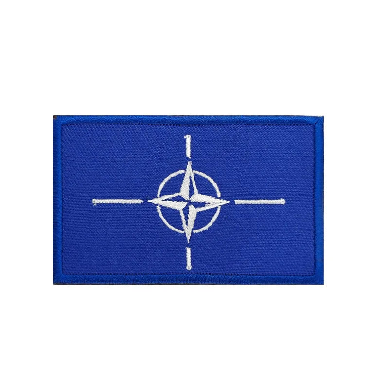 Patch Drapeau OTAN NATO Brodé Réfléchissant Hook & Loop – Tactique Militaire, 4 Modèles - BLACKBEARD OUTDOOR INDUSTRIES