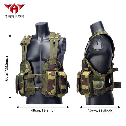 Gilet tactique léger YAKEDA camouflage pour entraînement multifonction en extérieur - BLACKBEARD OUTDOOR INDUSTRIES