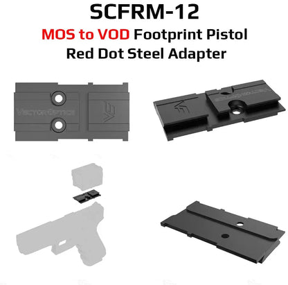 Adaptateur Universel pour Viseur Red Dot Airsoft M2/M4 – Montage sur Pistolet pour Accessoires Tactiques et de Chasse - BLACKBEARD OUTDOOR INDUSTRIES