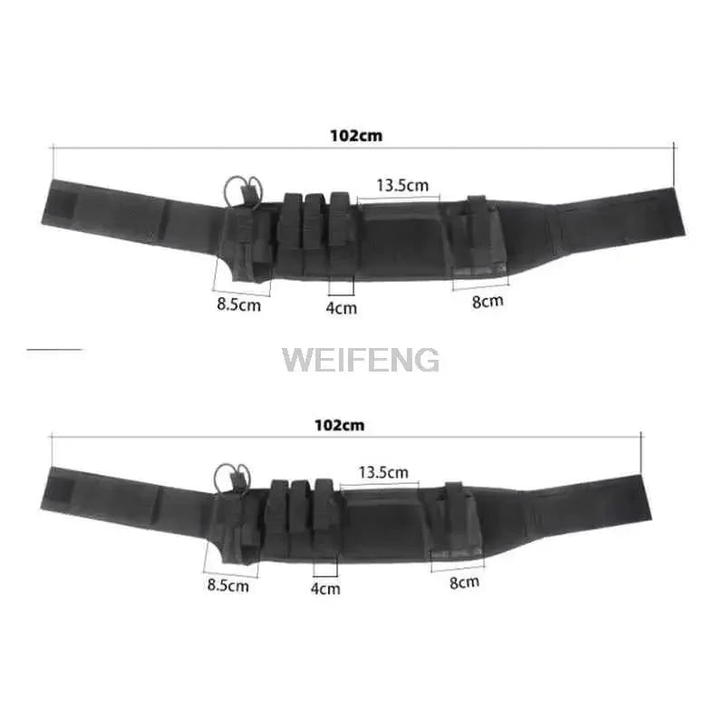 Ceinture Tactique de Sécurité Multifonctionnelle avec Kit Utilitaire – Ceinture Souple Rembourrée, Porte-Téléphone, Pochette pour Chargeur, et Accessoires BLACKBEARD OUTDOOR INDUSTRIES