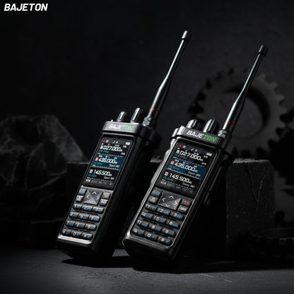 BAJETON BJ-9000 – talkie-walkie APRS GPS 10W, VHF/UHF & CB 27 MHz, récepteur AM/FM/SSB, programmation Bluetooth, USB‑C, triple veille - BLACKBEARD OUTDOOR INDUSTRIES