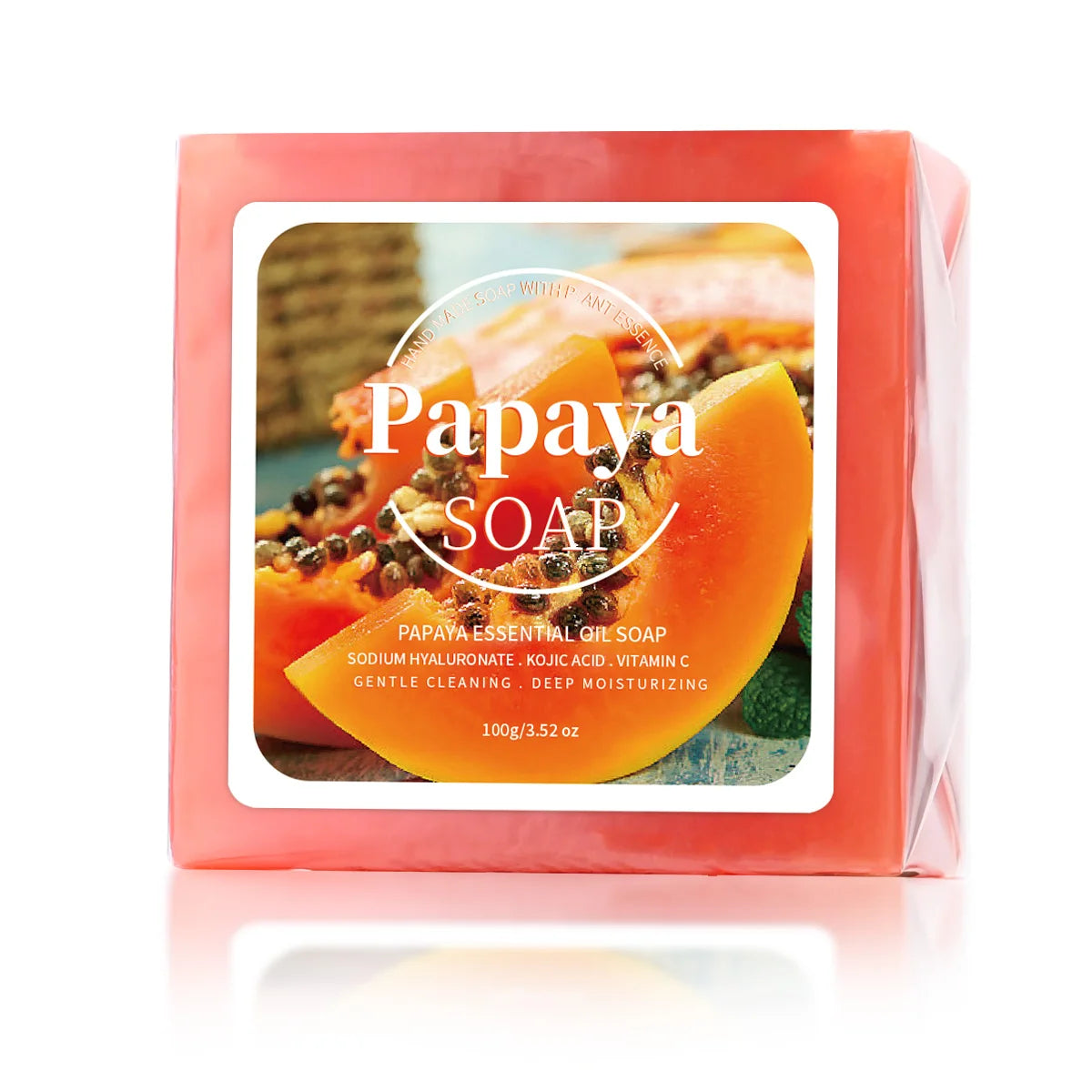 Savon à l’extrait de papaye 100 g pour la toilette