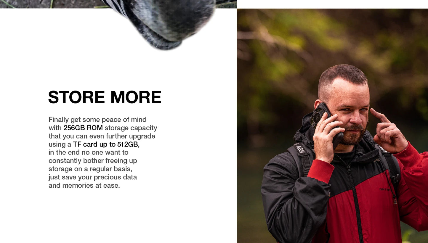 AGM G2 Guardian 5G – Smartphone Rugged avec Imagerie Thermique Longue Portée - BLACKBEARD OUTDOOR INDUSTRIES