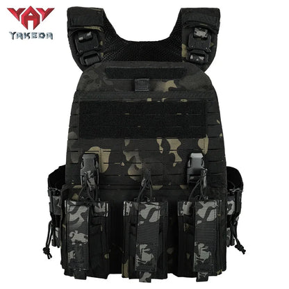 Gilet tactique MOLLE à dégagement rapide en nylon