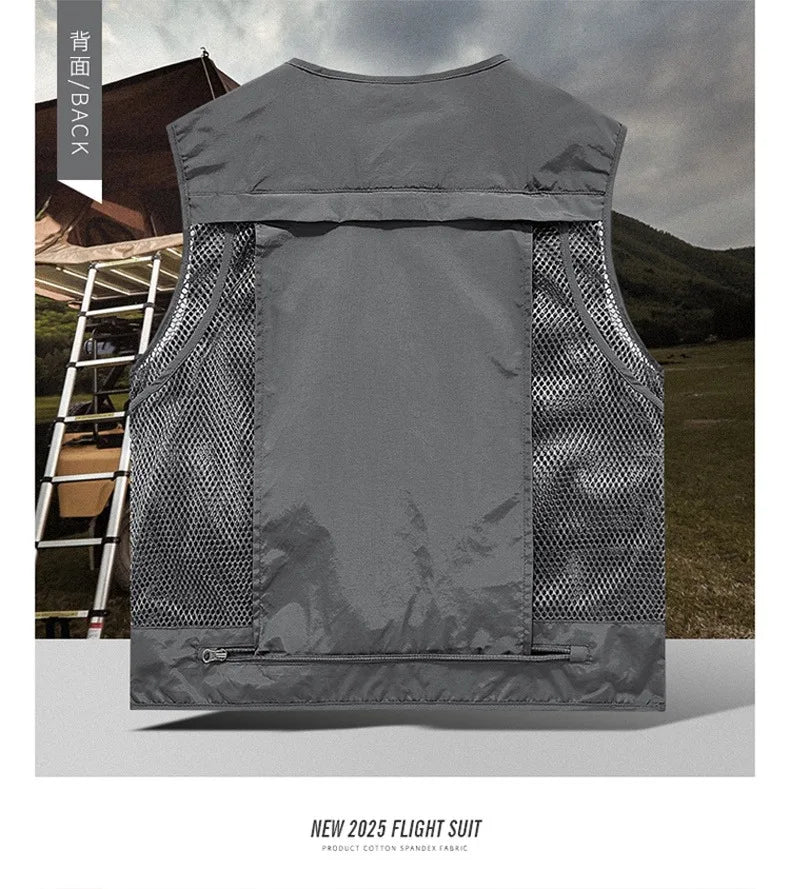 Gilet Tactique Homme Été – 14 Poches, Mesh Respirant - BLACKBEARD OUTDOOR INDUSTRIES