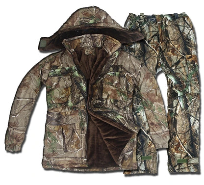 Tenue Camouflage Hiver Chasse Ghillie Suit Thermique – Polyester, Neige & Forêt | Pêche, Airsoft | T.44-54