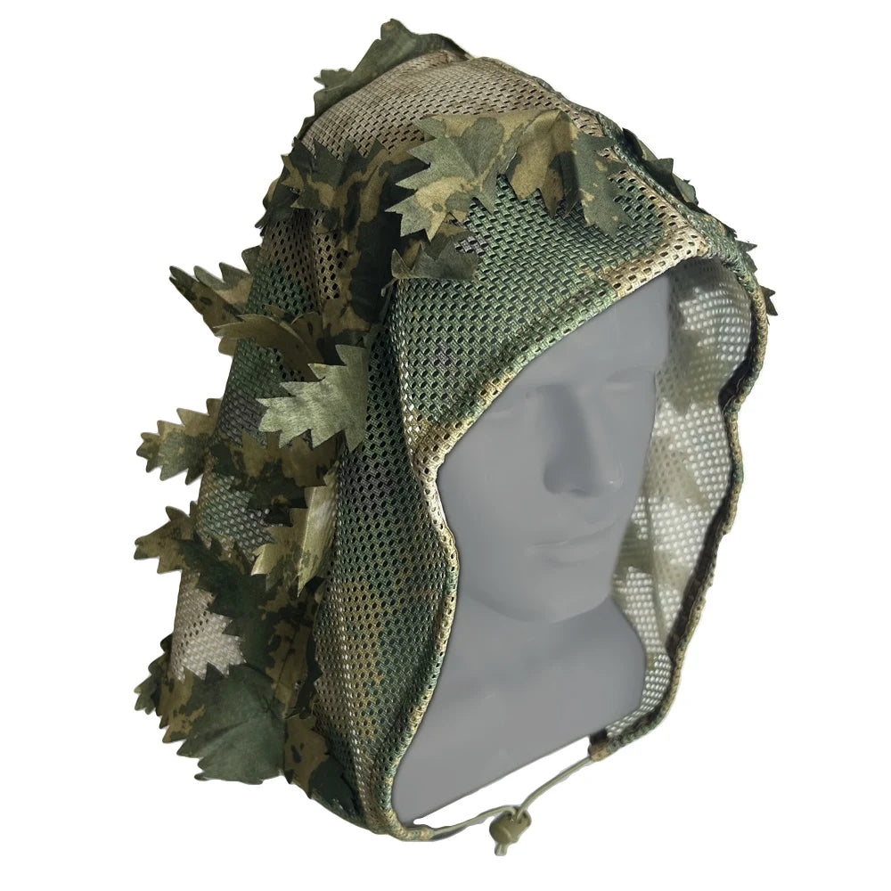 Casquette Camouflage 3D Respirante – Chasse, Airsoft, Tir, Observation de la Faune | Camo Feuillage Ultra-Réaliste - BLACKBEARD OUTDOOR INDUSTRIES