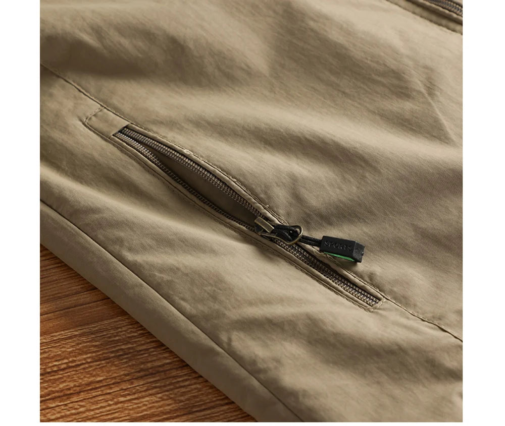 Veste Homme de Randonnée Étanche DIMUSI Coupe-Vent Respirant - BLACKBEARD OUTDOOR INDUSTRIES