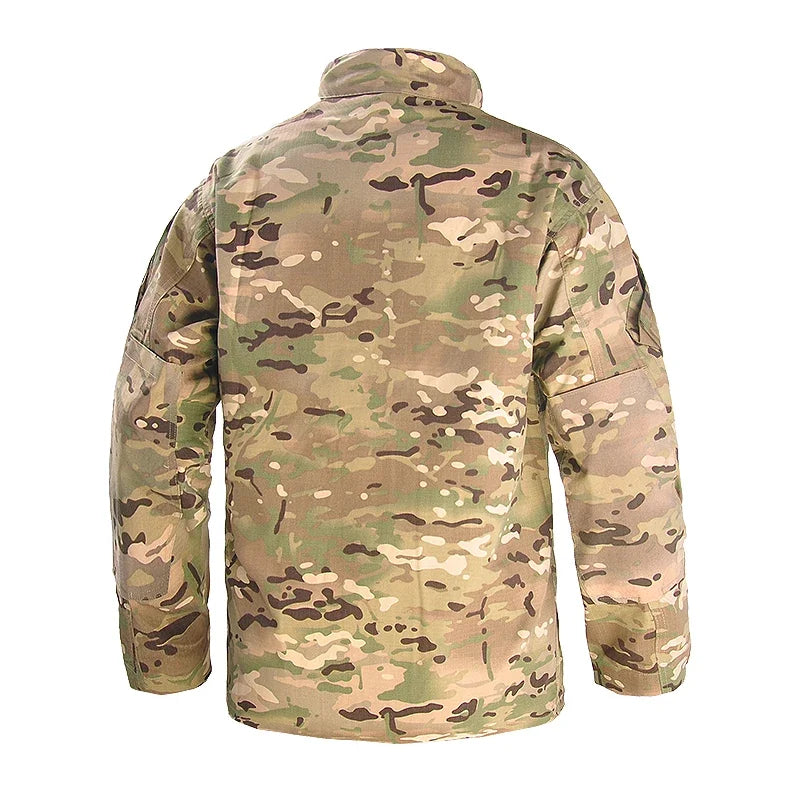 Veste Tactique Camouflage Homme – Coupe-Vent, Imperméable, Multi-Poches, Chasse & Airsoft